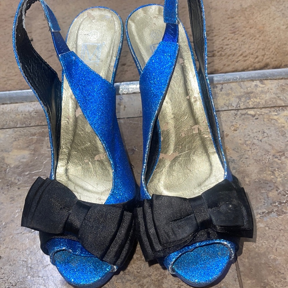 Blue Glitter Maker’s Heels